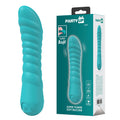 Party Up JAYLEI - Teal - Teal 14.6 cm USB Rechargeable Vibrator - Hush Store Sydney 