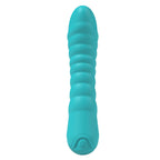 Party Up JAYLEI - Teal - Teal 14.6 cm USB Rechargeable Vibrator - Hush Store Sydney 