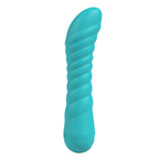 Party Up JAYLEI - Teal - Teal 14.6 cm USB Rechargeable Vibrator - Hush Store Sydney 