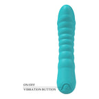 Party Up JAYLEI - Teal - Teal 14.6 cm USB Rechargeable Vibrator - Hush Store Sydney 