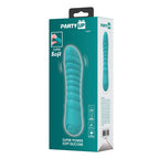 Party Up JAYLEI - Teal - Teal 14.6 cm USB Rechargeable Vibrator - Hush Store Sydney 