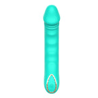 Party Up NIKI - Teal - Teal 15.4 cm USB Rechargeable Vibrator - Hush Store Sydney 