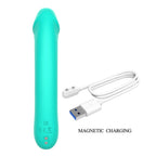 Party Up NIKI - Teal - Teal 15.4 cm USB Rechargeable Vibrator - Hush Store Sydney 