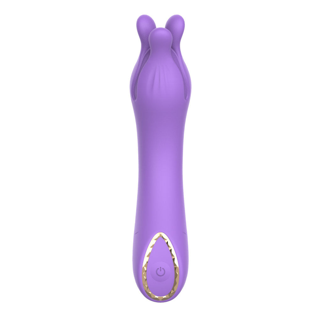Party Up KELLY - Purple - Purple 13.7 cm USB Rechargeable Vibrator - Hush Store Sydney 