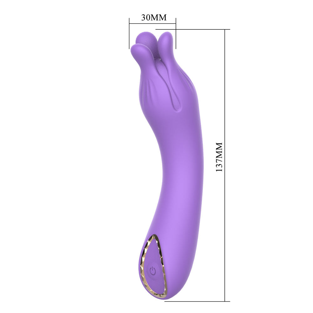 Party Up KELLY - Purple - Purple 13.7 cm USB Rechargeable Vibrator - Hush Store Sydney 