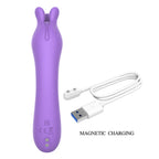 Party Up KELLY - Purple - Purple 13.7 cm USB Rechargeable Vibrator - Hush Store Sydney 