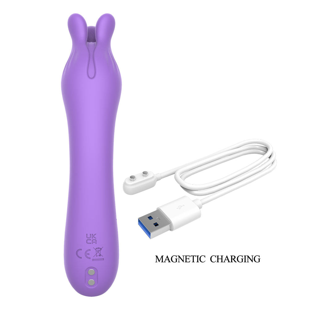 Party Up KELLY - Purple - Purple 13.7 cm USB Rechargeable Vibrator - Hush Store Sydney 