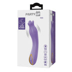 Party Up KELLY - Purple - Purple 13.7 cm USB Rechargeable Vibrator - Hush Store Sydney 