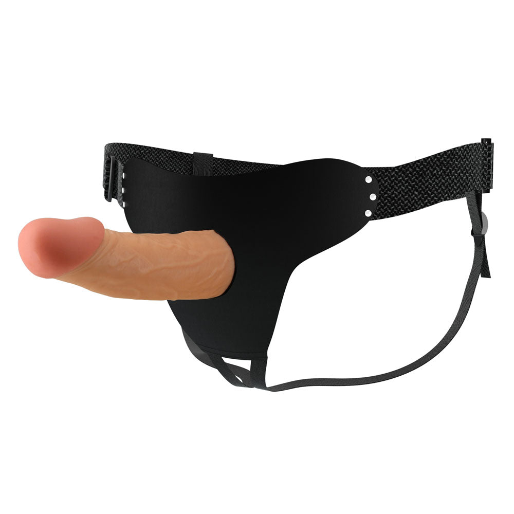 Party Up NATHAN Strap-On - Flesh 17.5 cm Hollow Strap-On