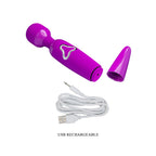 Party Up BRUCE Wand - Pink - Pink 25 cm USB Rechargeable Massage Wand