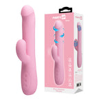 Party Up DEAN Wavy Rotation Vibe - Pink - Pink 23.8 cm USB Rechargeable Rotating Rabbit Vibrator