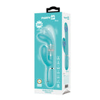 Party Up PAUL Rolling Beads Vibrator - Teal - Teal 22.6 cm USB Rechargeable Thrusting Rabbit Vibrator