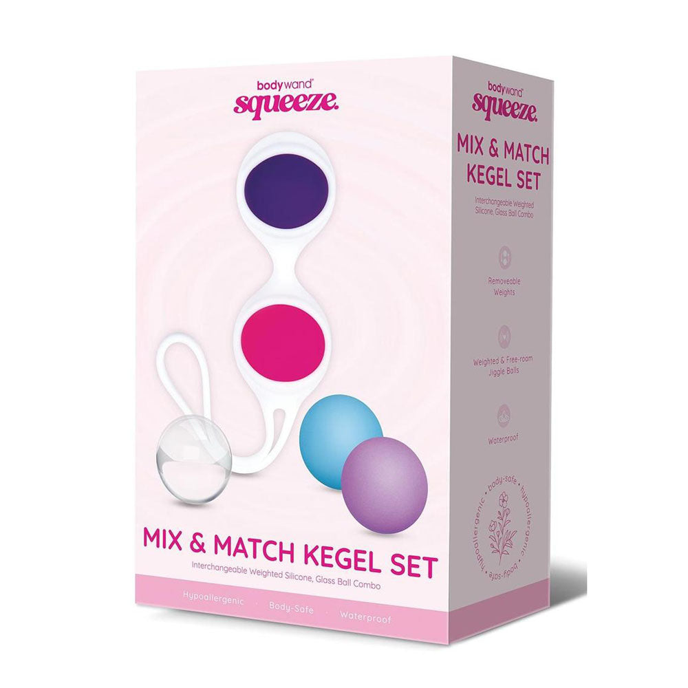 Bodywand Squeeze Mix & Match Kegel Set - Coloured Weighted Kegel Balls Set - Hush Store Sydney 