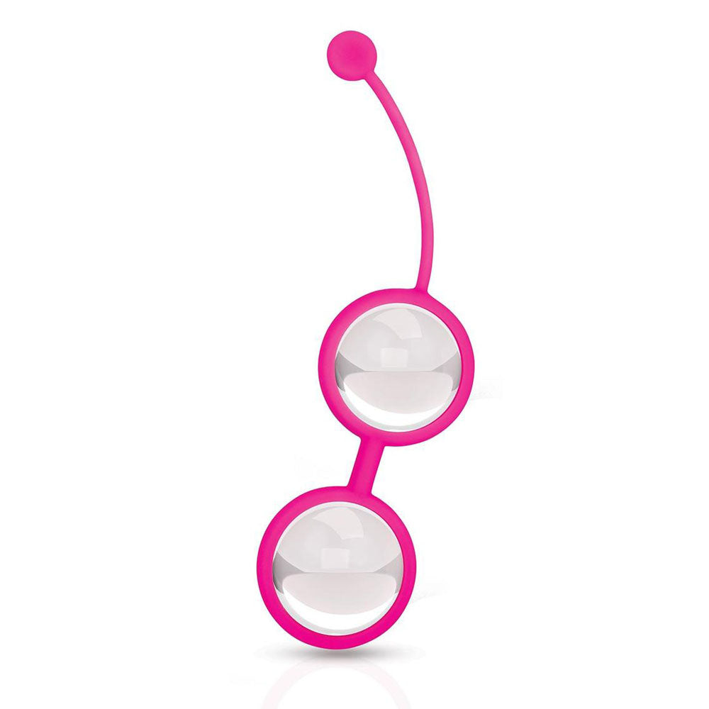 Bodywand Squeeze Crystal Kegel Toner - Glass Weighted Kegel Balls Set - Hush Store Sydney 