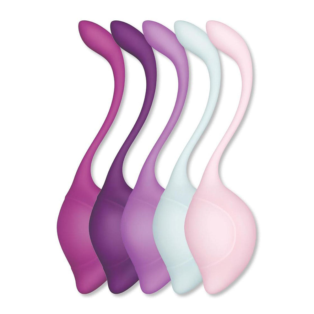 Bodywand Squeeze 5pc Teardrop Kegel Set - Weighted Kegel Set - 5 Piece Kit - Hush Store Sydney 