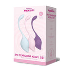 Bodywand Squeeze 3pc Teardrop Kegel Set - Weighted Kegel Set - 3 Piece Kit - Hush Store Sydney 