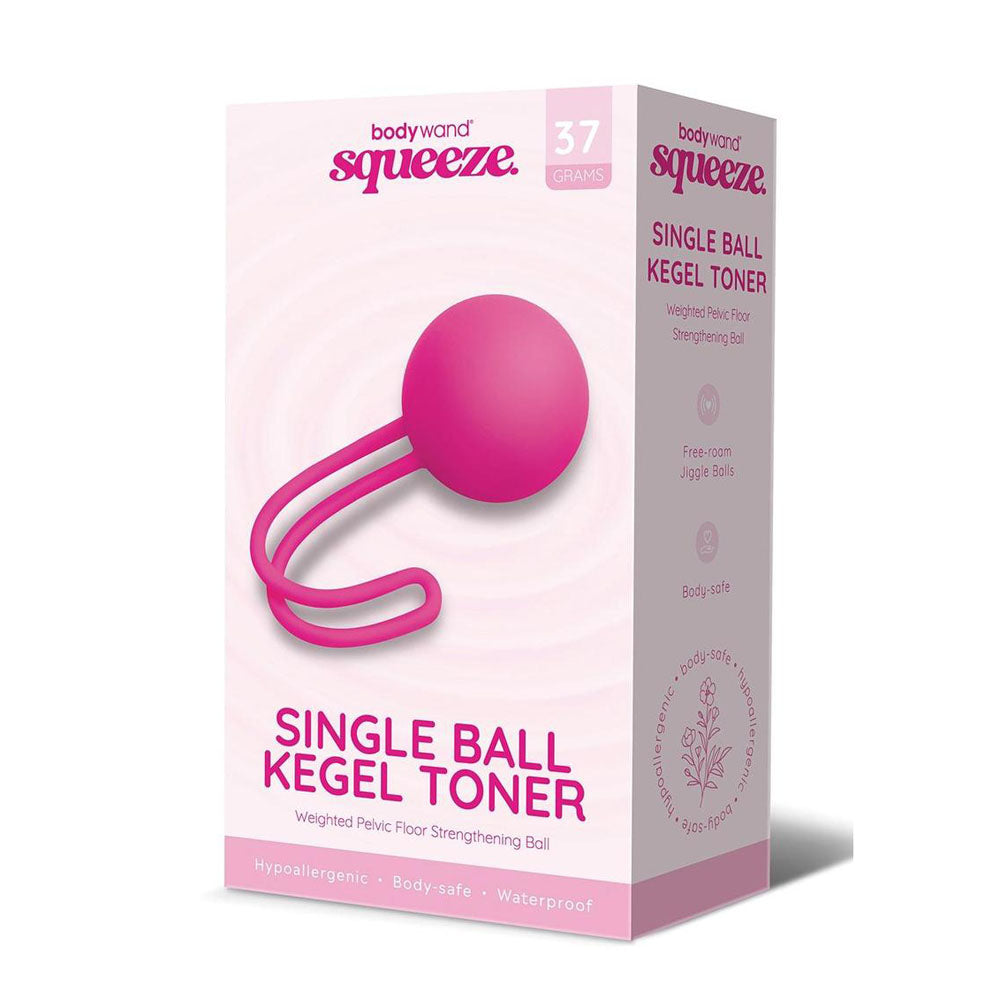 Bodywand Squeeze Single Ball Kegel Toner - Pink Kegel Ball - 37 grams - Hush Store Sydney 