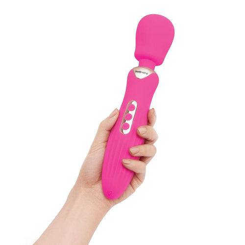 Bodywand RUMBLE WAND 10 Inch - Hot Pink 24 cm USB Rechargeable Massage Wand - Hush Store Sydney 