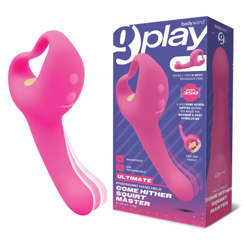 Bodywand G-Play Ultimate Come Hither Squirt Master - Pink 19 cm USB Rechargeable Vibrator - Hush Store Sydney 