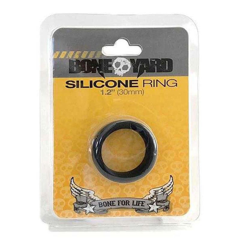 Boneyard Silicone Ring 30mm - Black 30 mm Cock Ring - Hush Store Sydney 