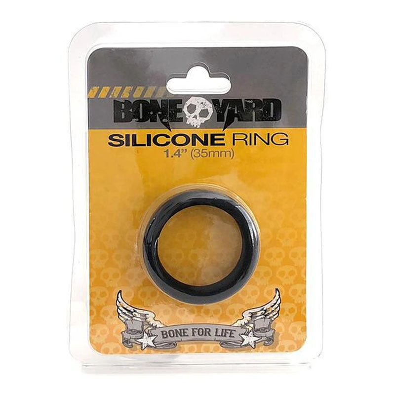 Boneyard Silicone Ring 35mm - Black 35 mm Cock Ring - Hush Store Sydney 