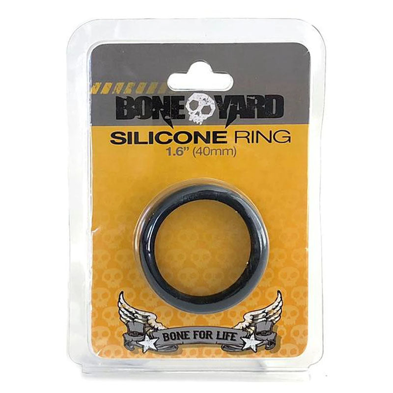 Boneyard Silicone Ring 40mm - Black 40 mm Cock Ring - Hush Store Sydney 