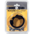 Boneyard Silicone Ball Strap Black - Black 3-Snap 4 cm Adjustable Ball Stretcher Ring - Hush Store Sydney 