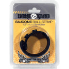 Boneyard Silicone Ball Strap Black - Black 3-Snap 4 cm Adjustable Ball Stretcher Ring - Hush Store Sydney 