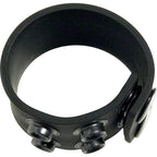 Boneyard Silicone Ball Strap Black - Black 3-Snap 4 cm Adjustable Ball Stretcher Ring - Hush Store Sydney 