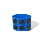 Boneyard Silicone Ball Strap Blue - Blue 3-Snap 4 cm Adjustable Ball Stretcher Ring - Hush Store Sydney 