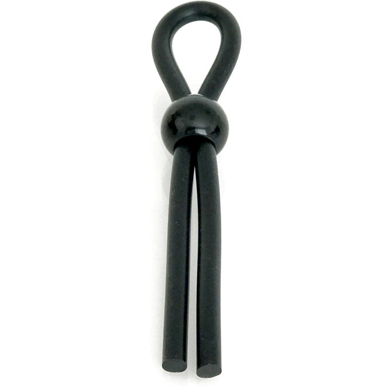 Boneyard Cock Leash Single - Black Adjustable Cock Lasso Ring - Hush Store Sydney 