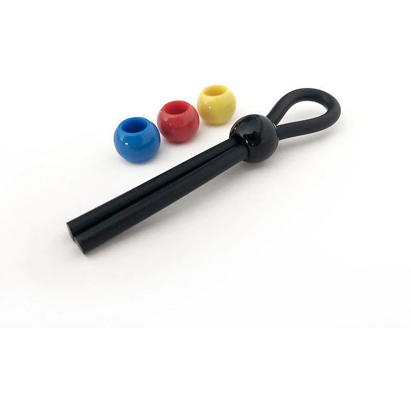 Boneyard Cock Leash Single - Black Adjustable Cock Lasso Ring - Hush Store Sydney 