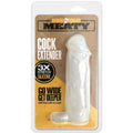 Boneyard Meaty Cock Extender - Clear - Clear Penis Extender Sleeve - Hush Store Sydney 
