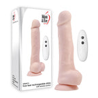Adam & Eve Adam's True Feel Rechargeable Dildo - Flesh 17.8 cm (7'') USB Rechargeable Vibrating Dong - Hush Store Sydney 