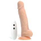 Adam & Eve Adam's True Feel Rechargeable Dildo - Flesh 17.8 cm (7'') USB Rechargeable Vibrating Dong - Hush Store Sydney 