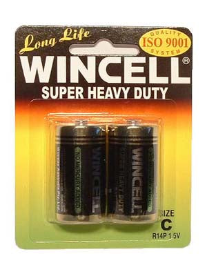 Wincell C Super Heavy Duty Batteries - Super Heavy Duty - C 2 Pack - Hush Store Sydney 
