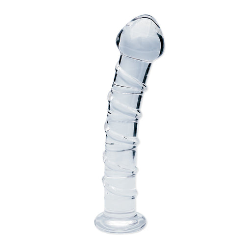 Clarity - Seraphic Spiral - Clear 16 cm Glass Dildo - Hush Store Sydney 