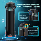 CyberSkin The Titan - Black USB Rechargeable Thrusting & Vibrating Auto Masturbator with Heater