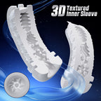 CyberSkin The Warrior - Black USB Rechargeable Sucking & Vibrating Auto Masturbator