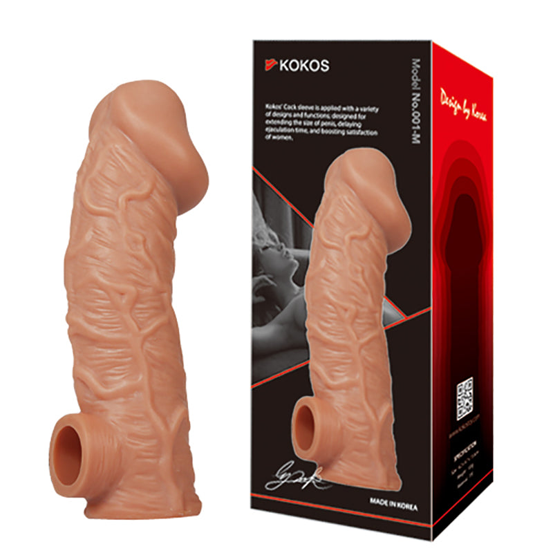 Kokos Cock Sleeve 001 - Flesh Penis Extension Sleeve - Large Size - Hush Store Sydney 