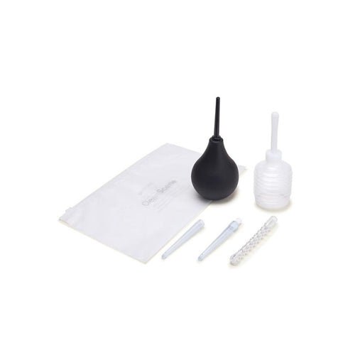 CleanScene 7 Piece Anal Douche Set with Flexible Tip Head - 225 ml Capacity with Free Travel Douche Included - Hush Store Sydney 