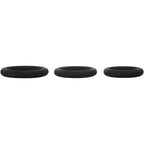 Adam & Eve Silicone Penis Ring Set - Black Cock Rings - Set of 3 Sizes