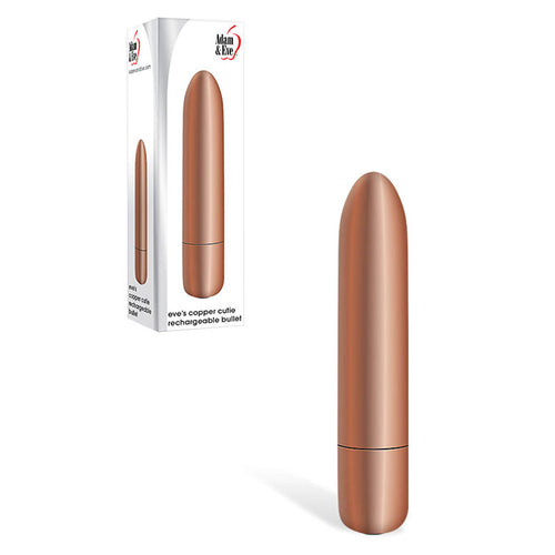 Adam & Eve COPPER CUTIE Rechargeable Bullet - Copper 10 cm USB Rechargeable Bullet - Hush Store Sydney 