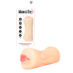 Adam & Eve Bang & Blow Deep Throat Stroker - Flesh Vagina & Mouth Dual Ended Stroker
