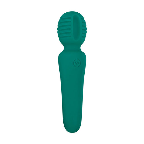 Adam & Eve Petite Private Pleasure Wand - Green 14.8 cm USB Rechargeable Massager Wand - Hush Store Sydney 
