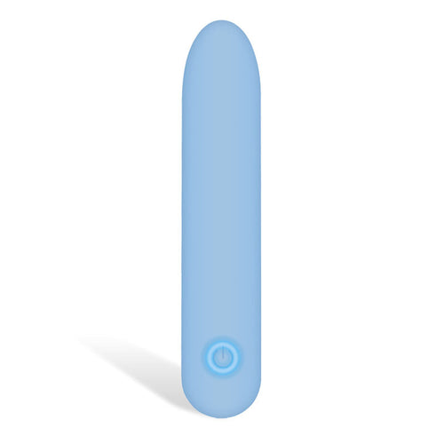 Adam & Eve Eve's Silky Sensations Rechargeable Bullet - Blue 9.4 cm USB Rechargeable Bullet - Hush Store Sydney 