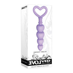 Evolved Sweet Treat - Purple 11.5 cm Beaded Butt Plug with Handle - Hush Store Sydney 