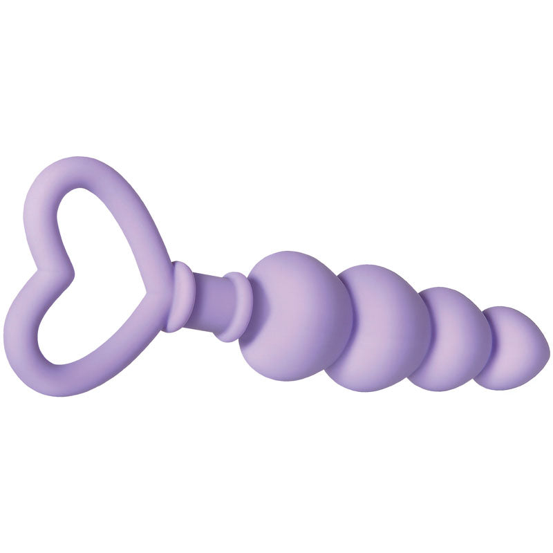Evolved Sweet Treat - Purple 11.5 cm Beaded Butt Plug with Handle - Hush Store Sydney 