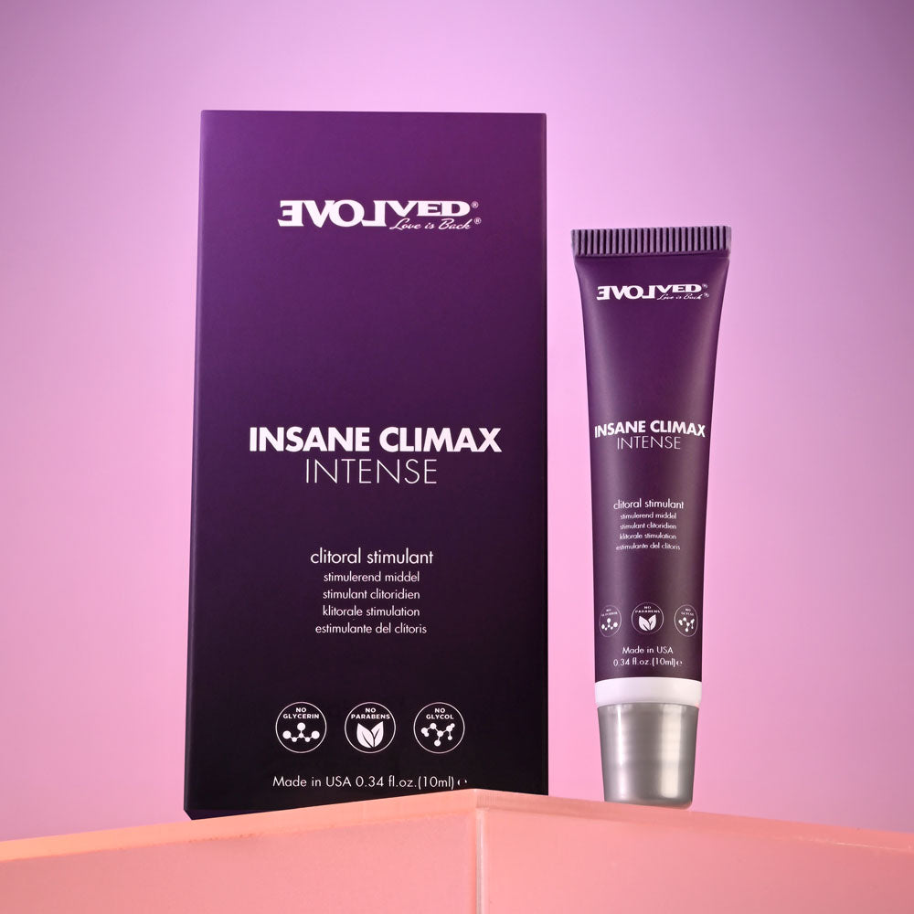 Evolved INSANE CLIMAX - INTENSE - Clitoral Stimulation Gel - 10 ml Tube - Hush Store Sydney 