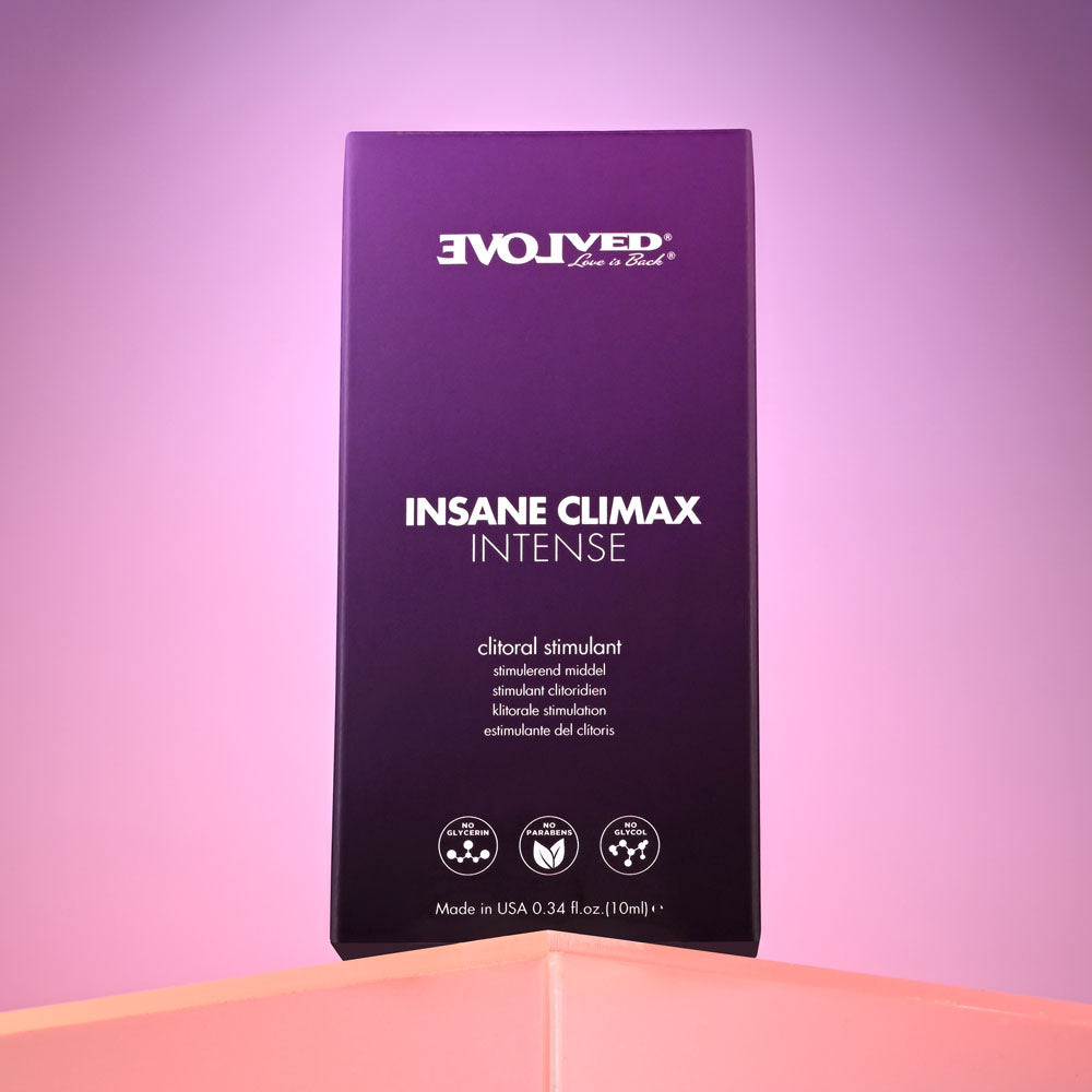 Evolved INSANE CLIMAX - INTENSE - Clitoral Stimulation Gel - 10 ml Tube - Hush Store Sydney 